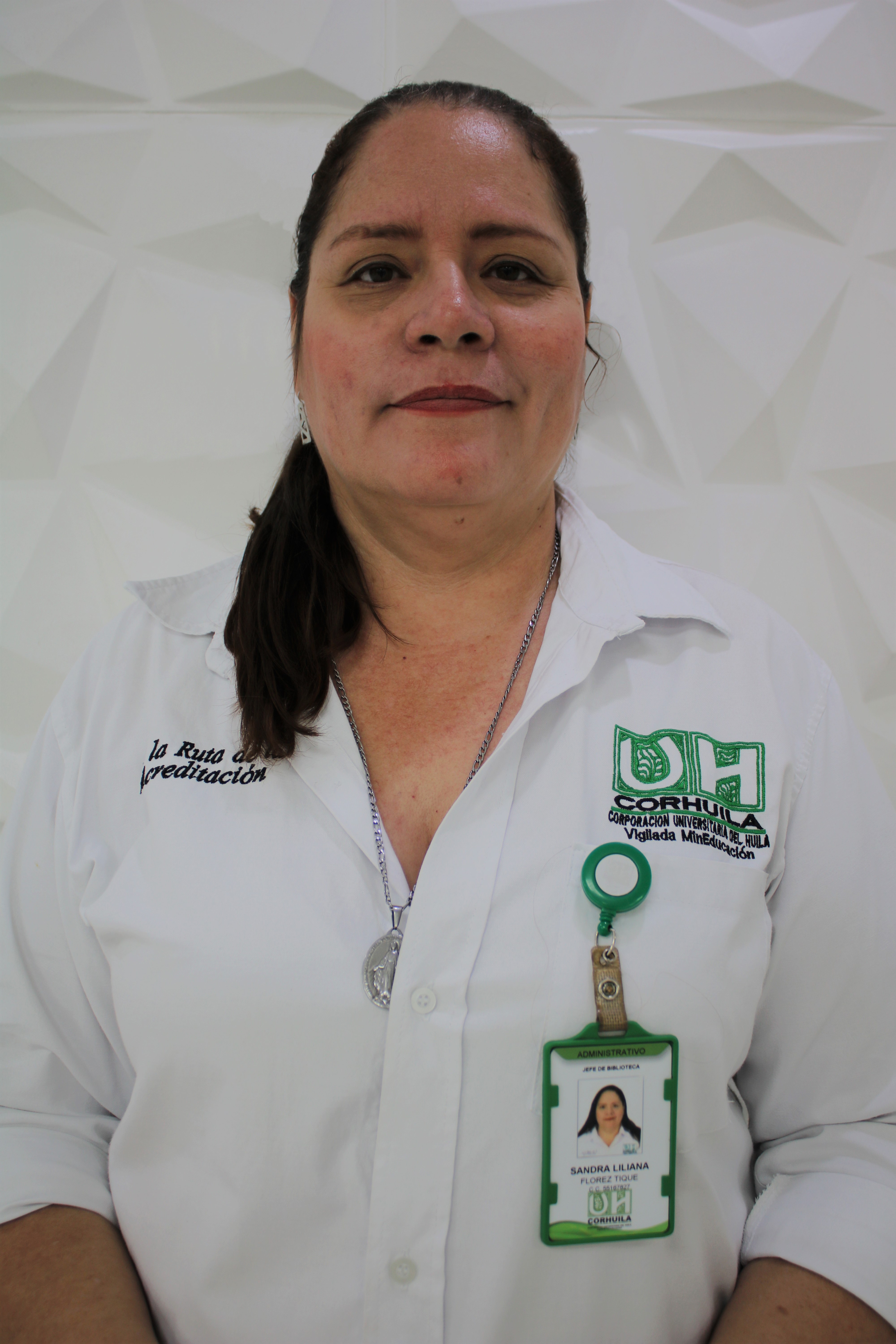 Sandra Liliana Flórez Tique, jefe de Biblioteca
